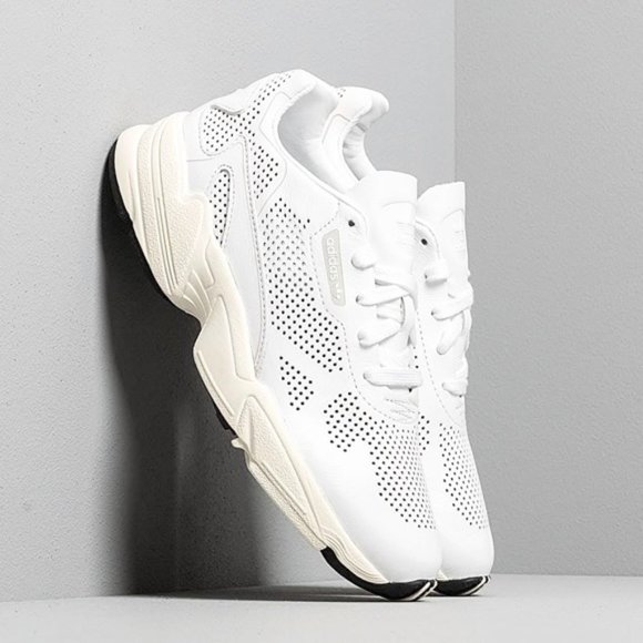 NWT Adidas Falcon Allluxe White Sneakers Flatform - Picture 1 of 7